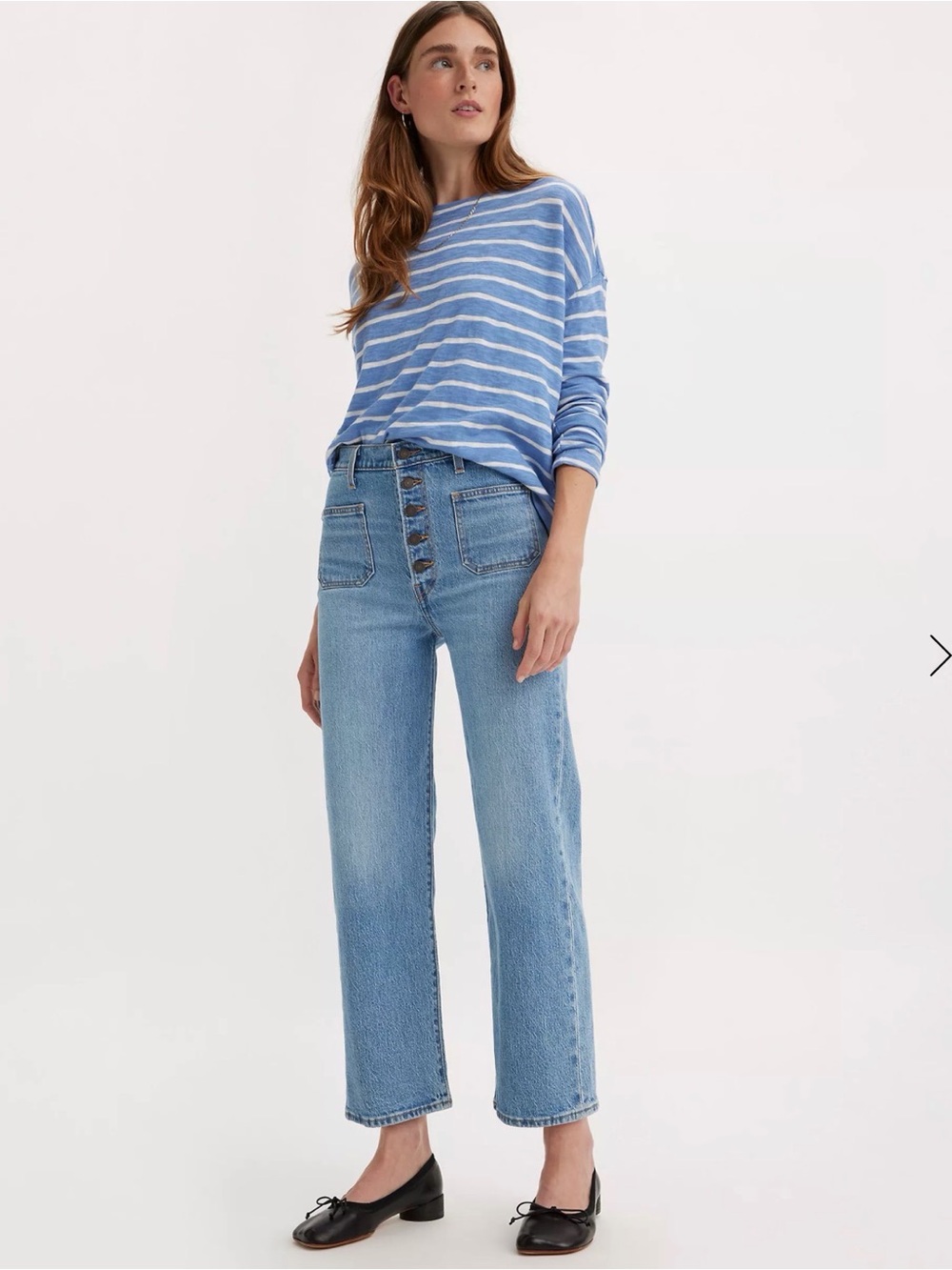 Levi’s ribcage straight ankle jeans
